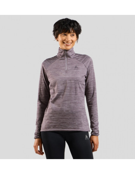 Odlo Tröja Run Easy Half Zip Mid Layer LS Dam
