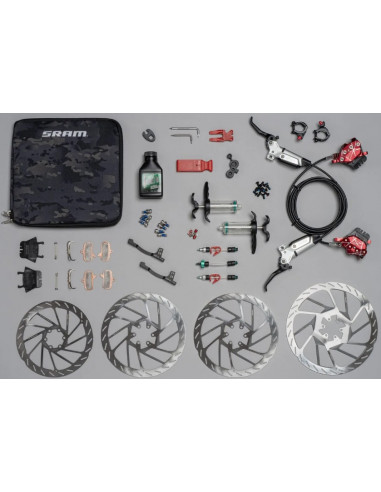 SRAM Broms set Hydraulic Disc Brake Kit Maven Ultimate Splash Red Expert