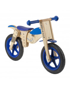 Springcykel Motorbike Wooden Running Bike 12"