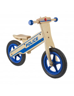 Springcykel Police Wooden Running Bike 12"