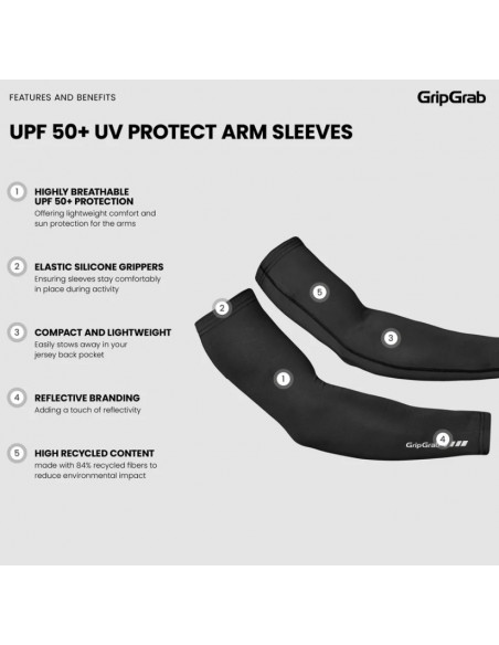GripGrab Armvärmare UPF 50+ UV