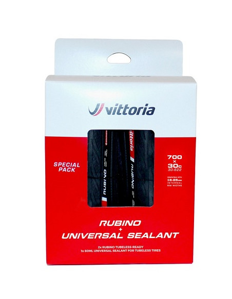 Vittoria Däck Däck Rubino V TLR 2-Pack Inklusive 80ml Sealant