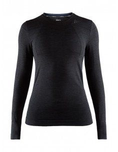 Craft | Fuseknit Comfort RN LS W Svart |