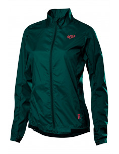 Fox | Womens Defend Wind Jacket, Dark Green |