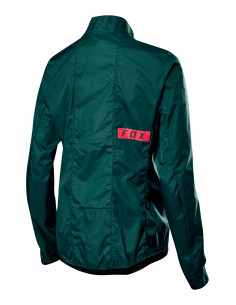 Fox | Womens Defend Wind Jacket, Dark Green | 2