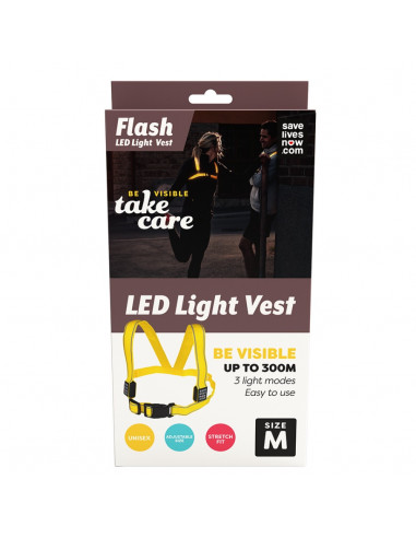 Flash LED Light Vest Laddningsbar