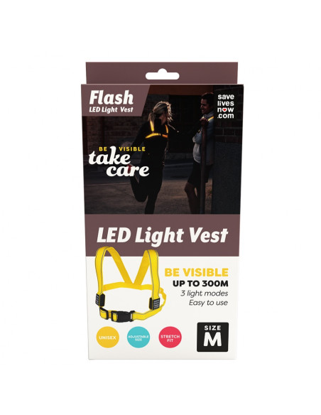 Flash LED Light Vest Laddningsbar